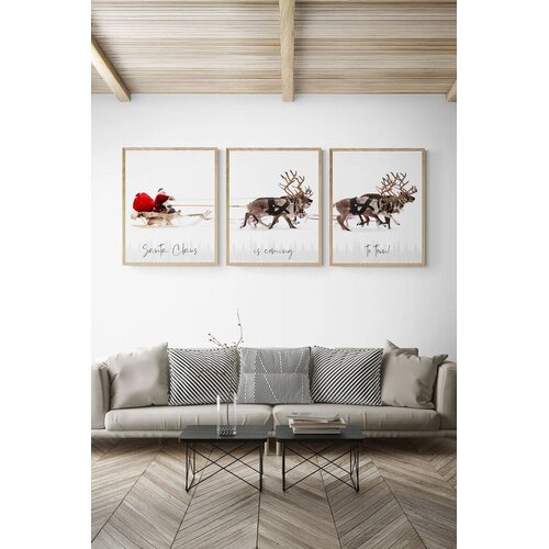 Wallity Uokvirena slika Nwyearmdl16, 33x48 cm, 3 dijela Cene