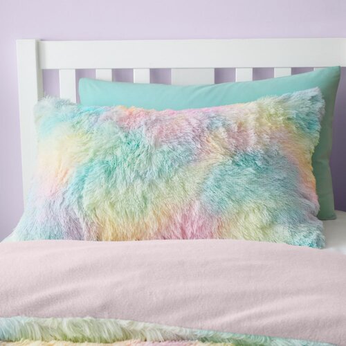 Catherine Lansfield Dječja posteljina za krevet za jednu osobu od mikropli&amp;scaron;a 135x200 cm Rainbow Cuddly &amp;ndash; Slike