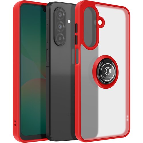 AVIZAR Ohišje za Samsung Galaxy A26 Magnetic Ring Translucent Back, Rdeča, (5000015300) Cene