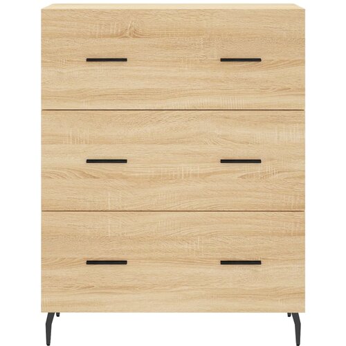  Visoka komoda hrasta sonome 69,5x34x180cm od konstruiranog drva Slike
