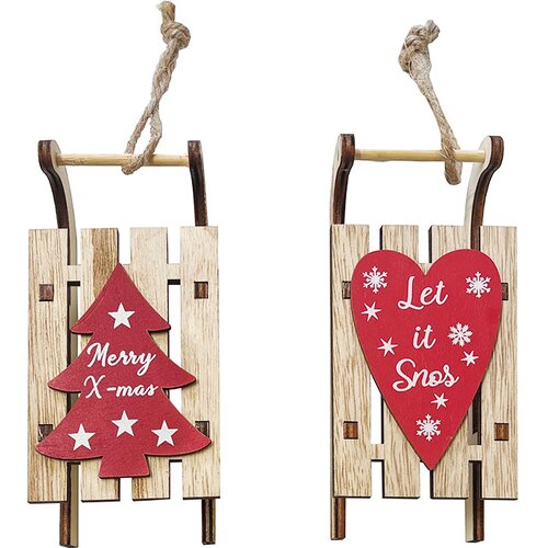  Ukrasne božićne saonice - Let it Snow Slike