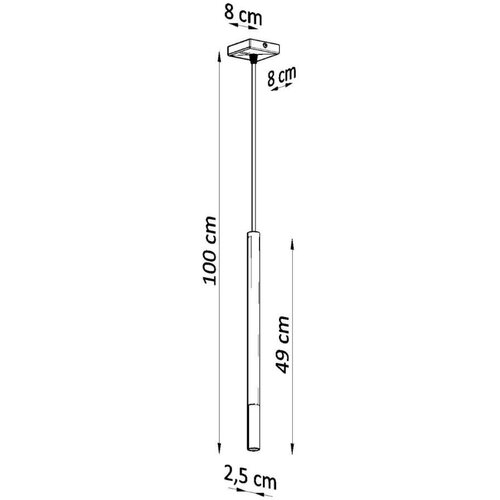  Sollux SL.0888 - Luster na sajli MOSAIC 1xG9/12W/230V crna/bakar Slike