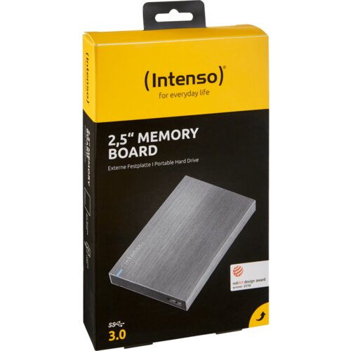 Intenso Eksterni Hard Disk 2.5”, kapacitet 2TB, USB 3.0, Crna – HDD3.0-2TB/Memory Board Cijene