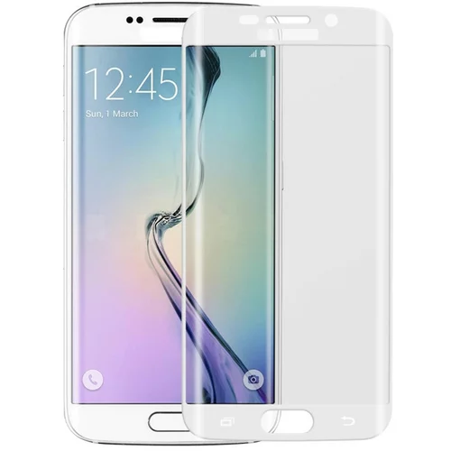  Zaščitno kaljeno steklo Full Face za Samsung Galaxy S6 Edge+ - belo