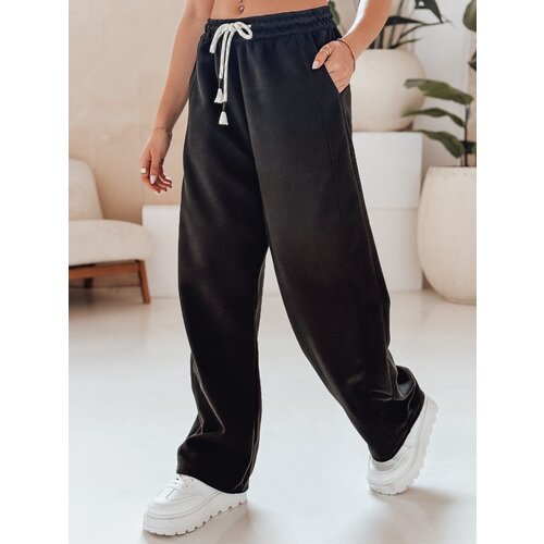 DStreet Spodnie damskie dresowe wide leg DRESMOOD PREMIUM czarne Cene