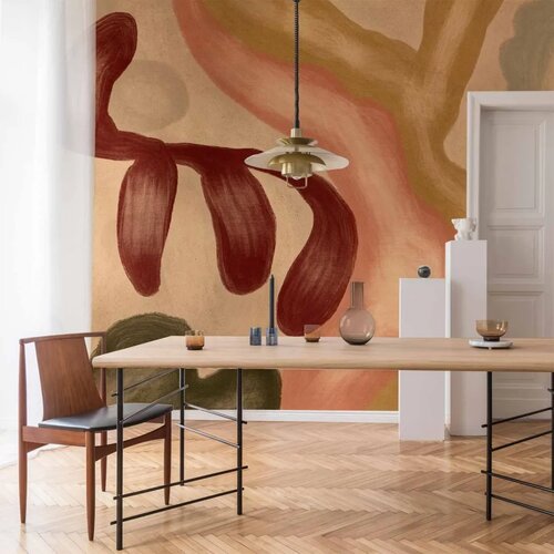  Foto tapeta - Colorful shapes &ndash; worn-out figures in lime wash technique 450x315 Cijene