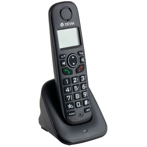 DEVIA Bežični fiksni telefon TELEFON D1001 CRNI Slike