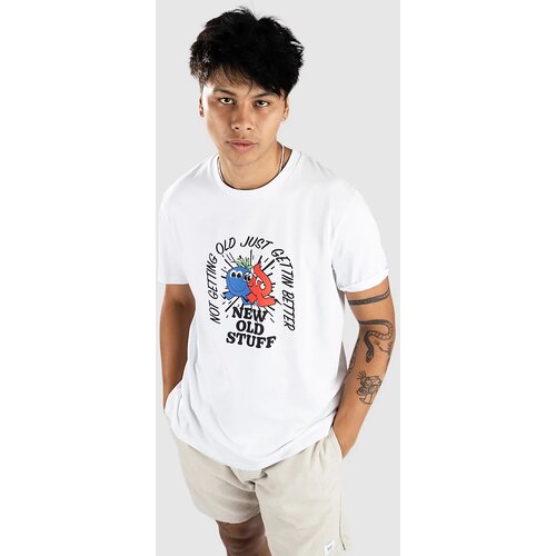 Iriedaily X Blue Tomato New Old Stuff T-shirt white Cene