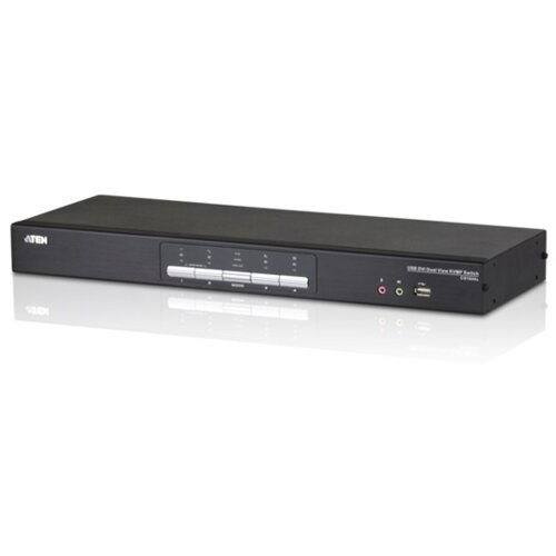 Aten CS1644A-AT-G prekidač KVM Montaža u poslužiteljski ormar Crno Slike