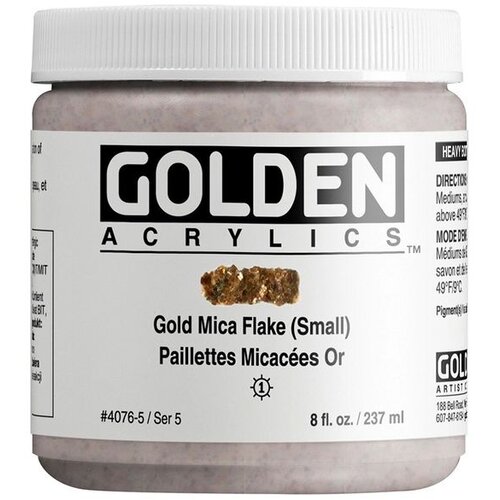 Golden Heavy Body Mica Flake Akrilna boja | Various Colors Slike