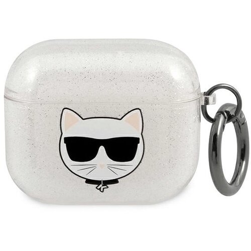 Karl Lagerfeld ETUI CHOUPETTE Z BLE&Scaron;ČICAMI ZA AIRPODS 3 SREBRN, (21834846) Cene