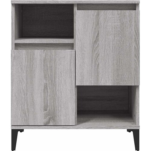  Komoda sivog hrasta sonome 60x35x70 cm od konstruiranog drva Slike