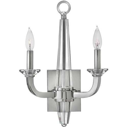 Quintiesse Ascher Stenska svetilka Hinkley z 2 lučmi, polirani nikelj, (22098843) Cene