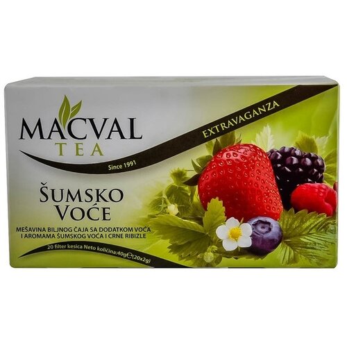 Macval čaj šumsko voće extravaganza 40g Cene