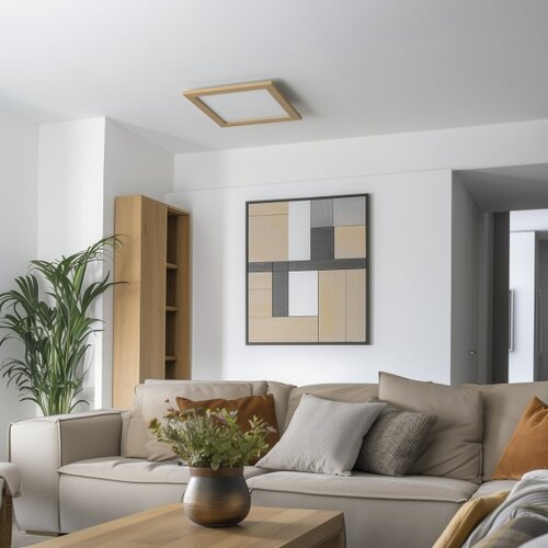  Brilagi - LED prigu&amp;scaron;iva svetiljka SLIMFRAME WOOD LED/36W/230V 49,5x49,5 cm + daljinski upravljač Slike
