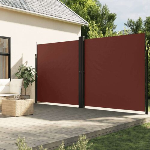  Bočna tenda na uvlačenje smeđa 200x1000 cm Slike