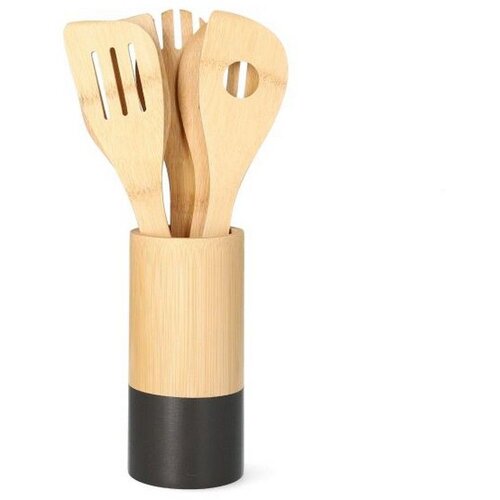  Kuhinjski set BAMBOO 5kom - Black - HML Cene
