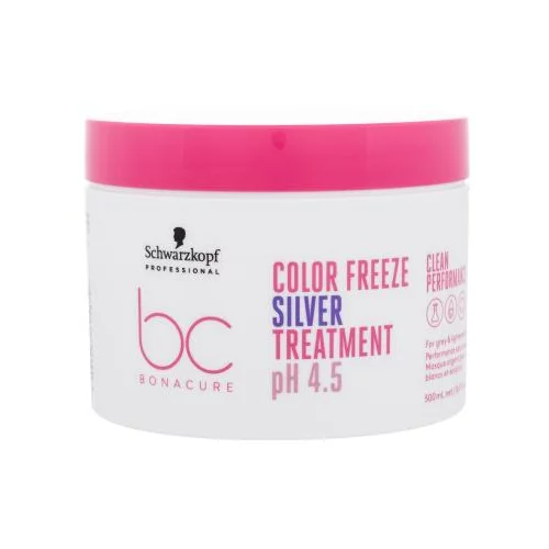 Schwarzkopf Professional BC Bonacure Color Freeze pH 4.5 Treatment Silver maska za lase sivi lasje 500 ml za ženske POOB
