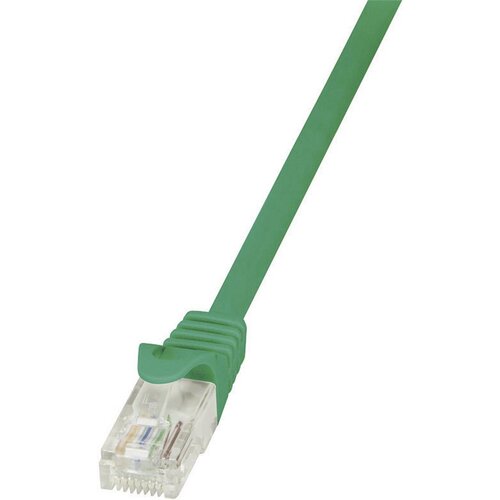Logilink CP2095U RJ45 omrežni kabel\, Patch kabel CAT 6 U/UTP 10.00 m zelena z za&scaron;čitnim zapornim zatičem 1 kos, (20415383) Cene
