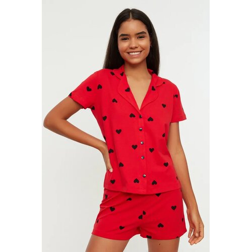 TRENDYOLMILLA Ženski set pidžame Thmss21Pt0756, Crveni Cene