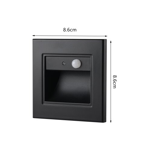  Brilagi - LED svetlo za stepeni&amp;scaron;te sa senzorom STEP LIGHT LED/1,5W/230V IP44, crno Slike