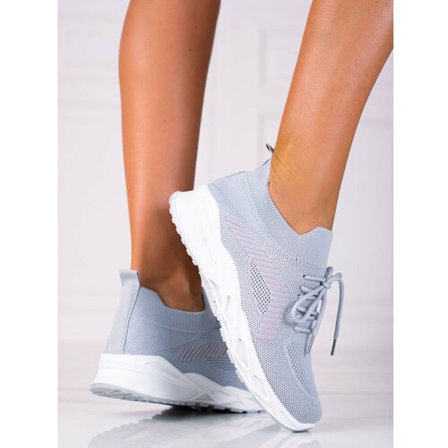 TRENDI women's sports shoes light gray Slike
