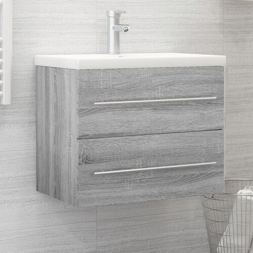 Ormarić za umivaonik boja hrasta sonome 60x38,5x48 cm drveni Cene