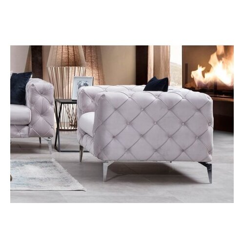 Atelier Del Sofa stolica s naslonom Como - svetlo siva Cene