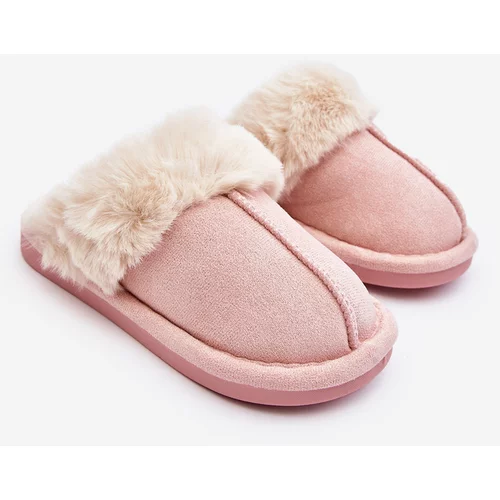 Kesi Pink Befana children's slippers with fur