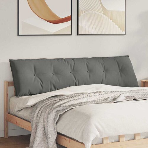  Jastuk za leđa Tamno siva 180 x 50 cm Mikrofiber tkanina Cene