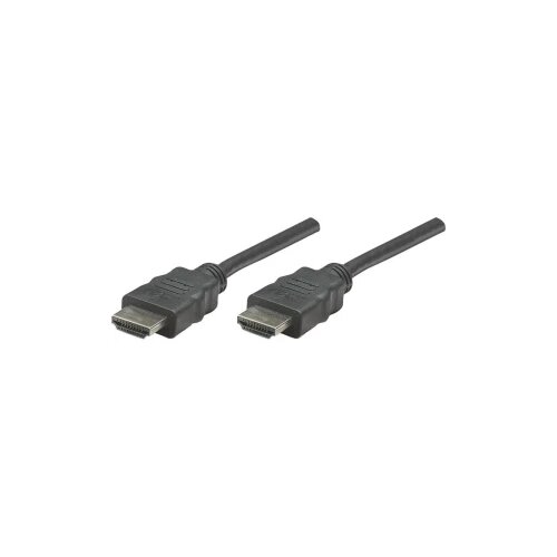 Manhattan HDMI priključni kabel [1x HDMI utikač 1x HDMI utikač] 1 m, crna, 1920 x 1080 piksela Cijene