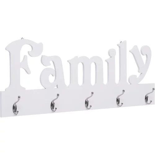 vidaXL Stenski obešalnik za plašče FAMILY 74x29,5 cm