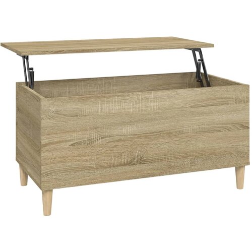 Maison Chic Klubska mizica - kavna mizica - Nizka mizica sonoma hrast 90x44,5x45 cm inženirski les, (21752895) Slike