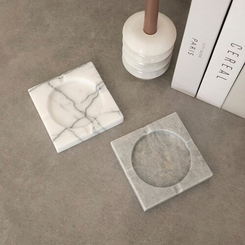 Aberto Design set pepeljara MAR08450808D, Sivo-bela Slike