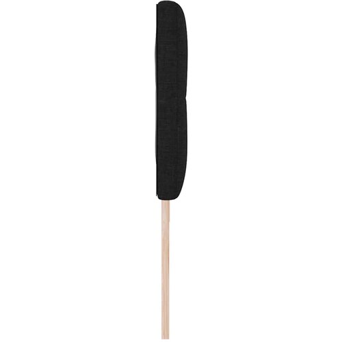  LED glava kreveta s LED trakama Crna 180 cm tkanina Slike