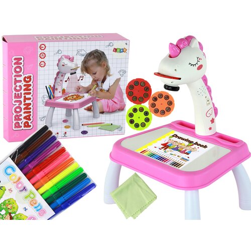 Unicorn Projector Painting Table Blackboard Pink Slike