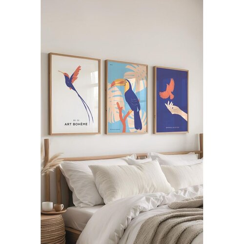 WALLXPERT Ç-300491 - 3040 set dekorativnih slika u više boja (3 komada) Cene