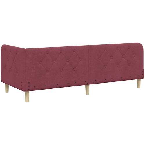  Kutni okvir kreveta Vinska crvena 80 x 200 cm tkanina Slike