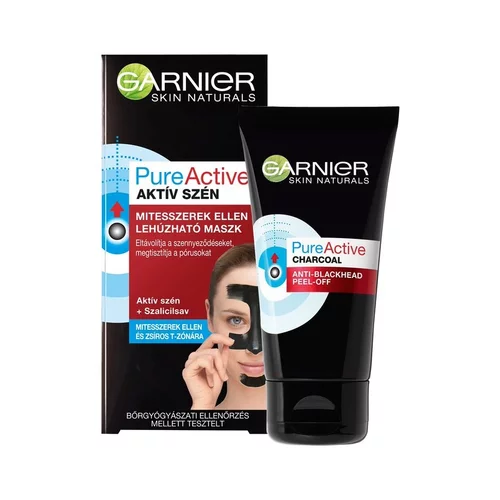 Garnier Pure Active Charcoal Anti-Blackhead Peel-Off piling maska za problematično kožo 50 ml za ženske