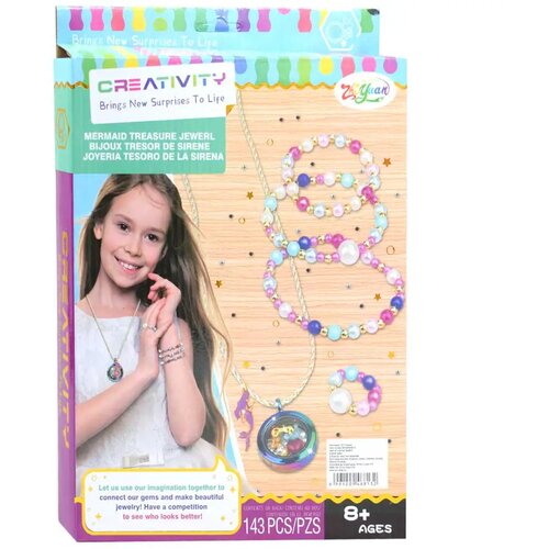 Magic Toys creativity: 143-delni komplet za izdelavo nakita z barvnimi biseri outlet Cene