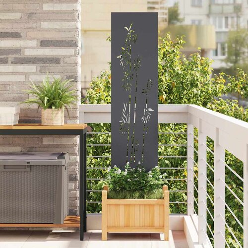 vidaXL Privatnost u vrtu Antracit 32 x 140 cm Hladno valjana čelična Cene