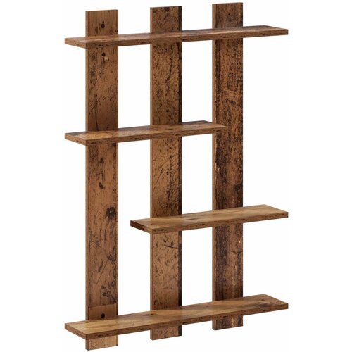  Polica na zidu Staro drvo 61 x 13,5 x 88 cm Konstruirano drvo Slike