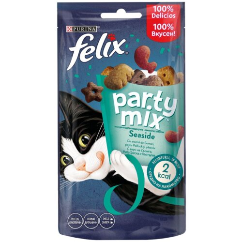 Felix poslastica za mačke party mix ocean mix 60g Slike