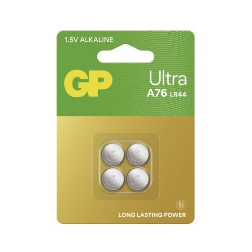  Baterija GP Ultra gumbna alkalna LR44 A76U 4 blister 4/1 Cene