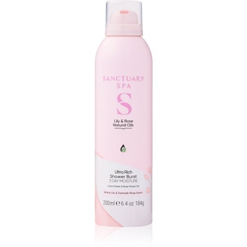 Sanctuary Spa Lily &amp;amp; Rose pjena za tu&amp;scaron;iranje s hranjivim učinkom 200 ml Slike