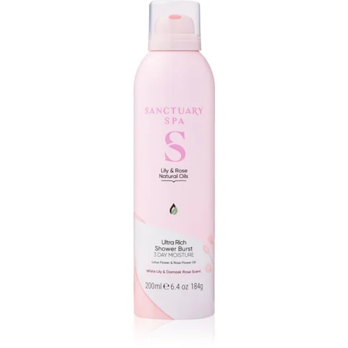 Sanctuary Spa Lily & Rose pjena za tuširanje s hranjivim učinkom 200 ml