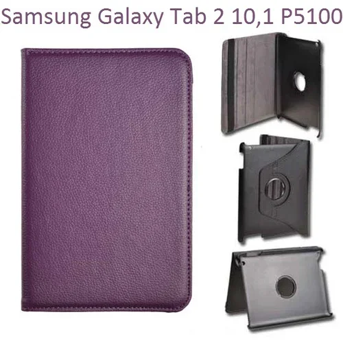  Vrtljivi ovitek / etui / zaščita za Samsung Galaxy Tab 2 10,1 P5100 - vijolični