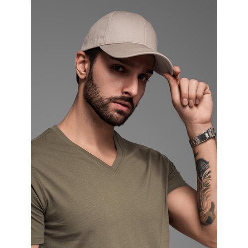 Ombre Men's baseball cap with decorative embroidery - ash Cene