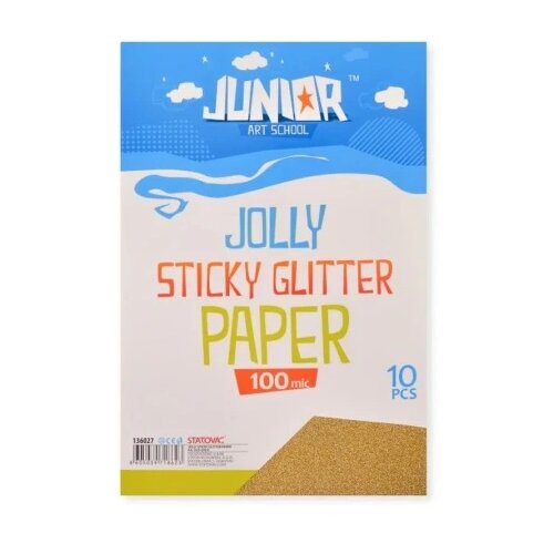 Junior jolly sticky glitter paper papir sam. a4 100mic 10k - odaberite nijansu staro zlato ( 136027 ) Cene