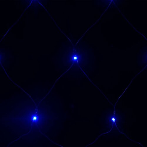VidaXL Božićna svjetlosna mreža svjetloplava 3 x 3 m 306 LED Slike